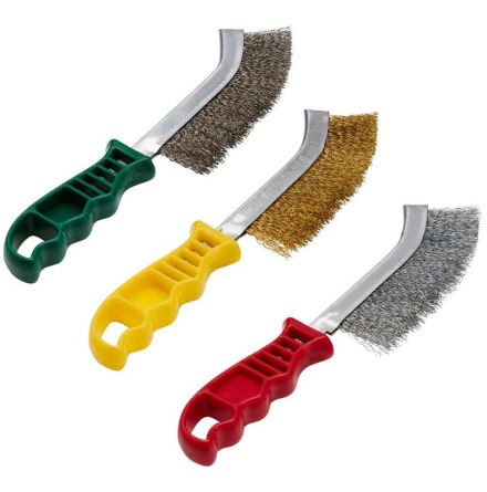 Stlborste med plastskaft 