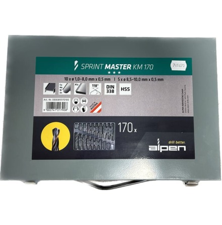 HSS Metallborr Verkstadssats Alpen