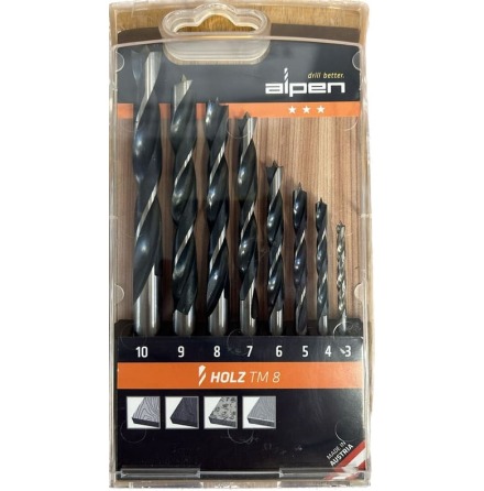 Borrsats 8 trborr 3-10mm TM8 Alpen
