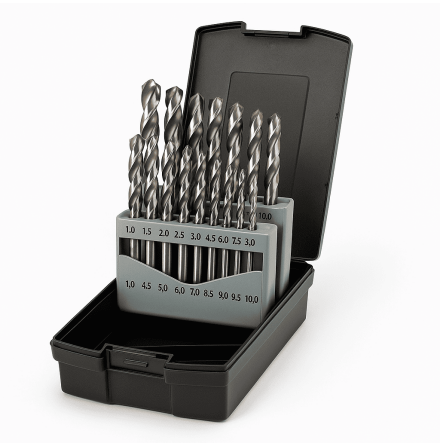 Spiralborrsats HSS 19 delar