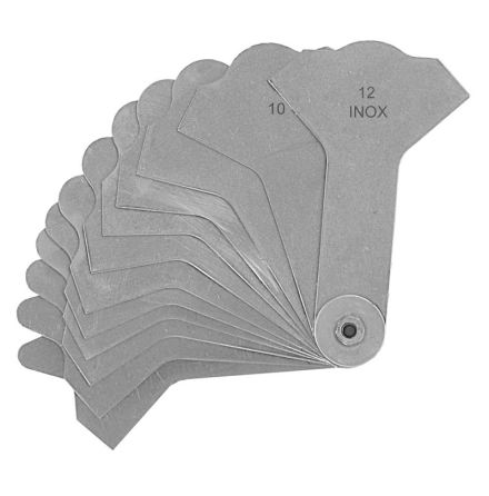 Svetsfogsmall med 12 blad