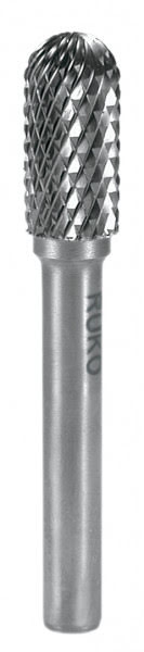 Roterande metallfil rundad Topp