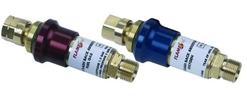 backslagsspärr för gasregulatorer