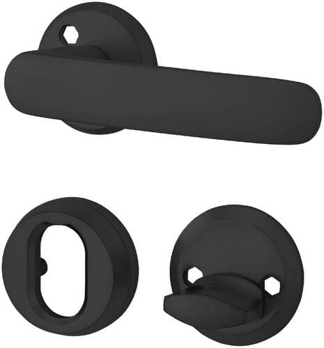 dörrhantag för ytterdörr svart