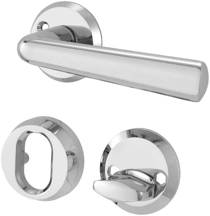 dörrhandtag ytterdörr krom