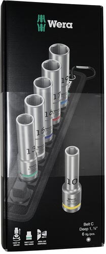 Förpackning hylssats extra långa hylsor