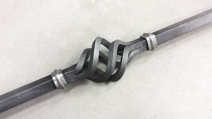 smidestav fyrkant 20mm med spira