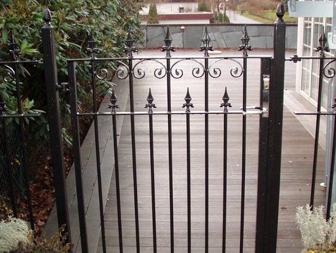 trädgårdsgrind smide