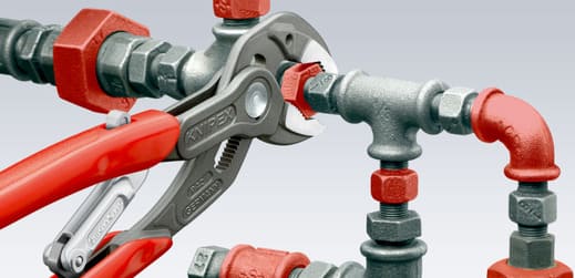 polygrip med genomgående led