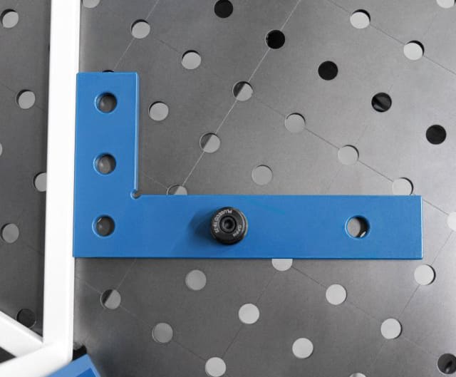 Flat svetsvinkel för svetsbord