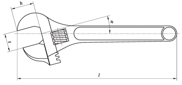 Skiftnyckel enligt iso