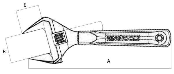 Skiftnyckel ergonomisk