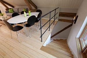 Smidesräcke inomhus i Hjälmareds kvarn