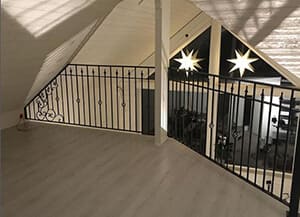 Räcke som inredningsdetalj