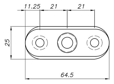 bricka som sitter mellan handledare i trappräcke och krocken som sitter i väggen