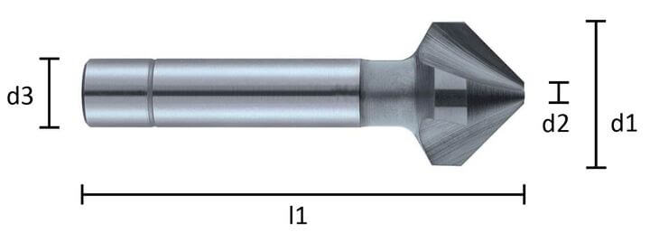 Dimensioner på försänkare från Alpen