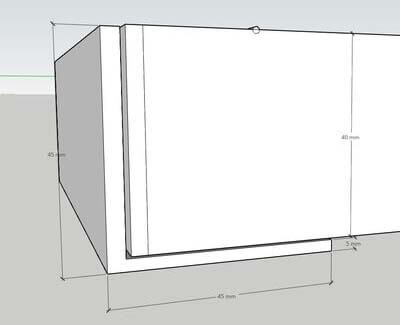 skiss nedsänkt kantad gallerdurk