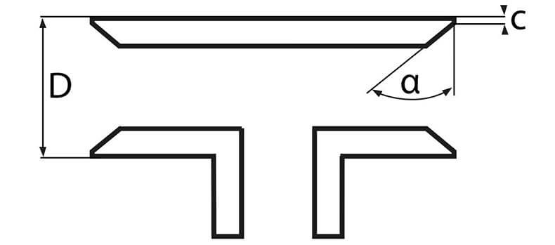 t-rör fasningar skiss t-rör