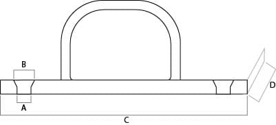 skiss väggogla rostfri A2